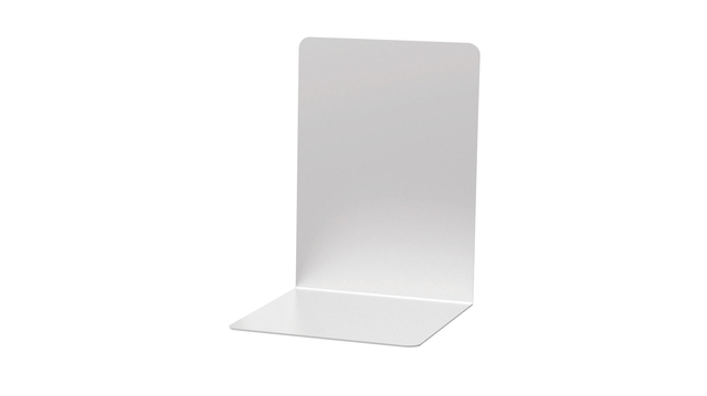 Boekensteun MAUL aluminium 16x15x21cm set 2 zilver