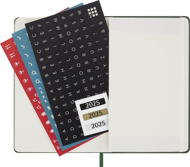 Agenda 2025 Moleskine 12M Planner Weekly 7dagen/1pagina pocket hc myrtle green