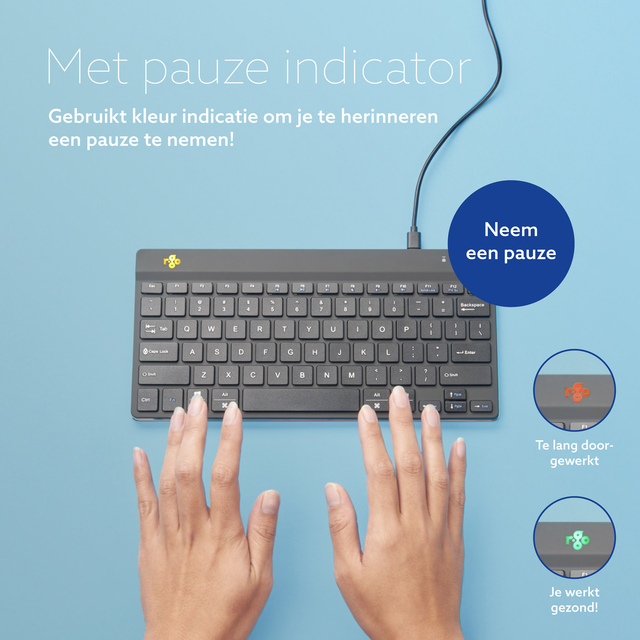 Toetsenbord R-Go Ergonomisch Compact Break QWERTY