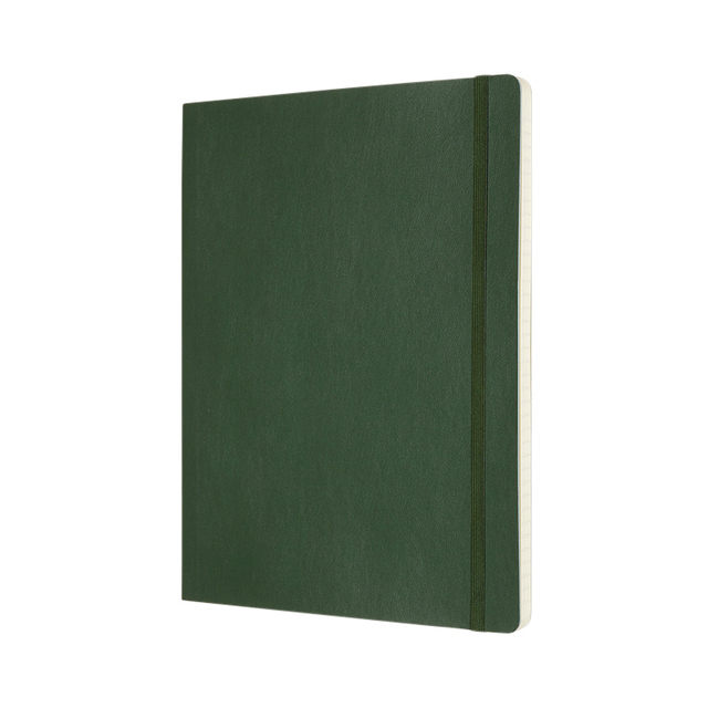 Notitieboek Moleskine XL 190x250mm lijn soft cover myrtle green