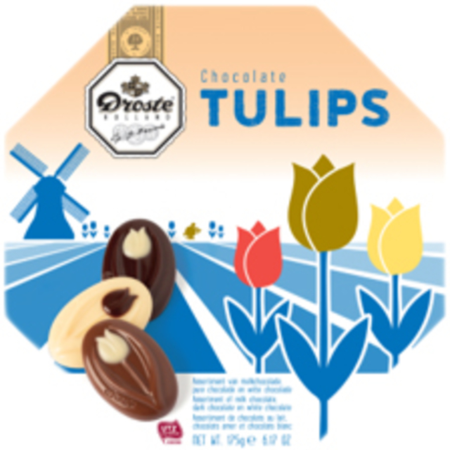 Chocolade Droste verwenbox Tulips 175gr