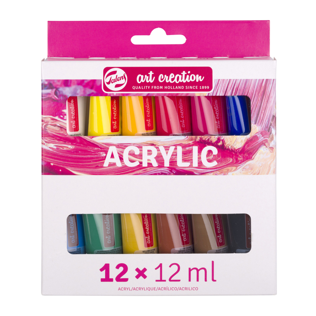 Acrylverf Talens Art Creation 12ml set à 12 kleuren