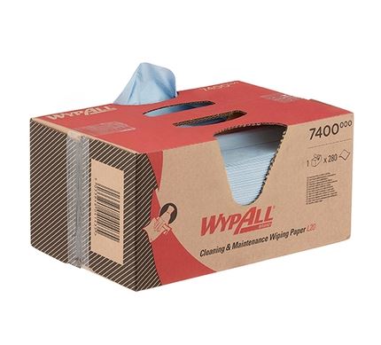 Kimberly Clark WypAll L20 Papieren doeken Blauw doos 280st