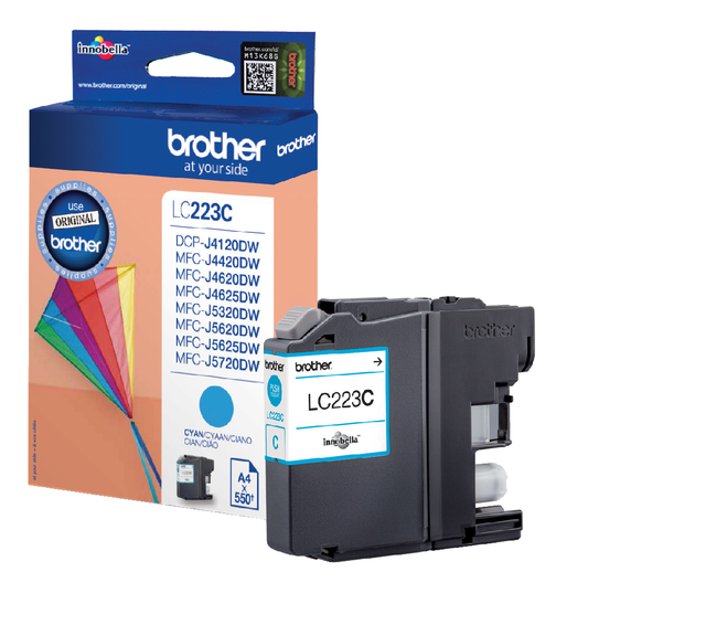 Inktcartridge Brother LC-223C blauw