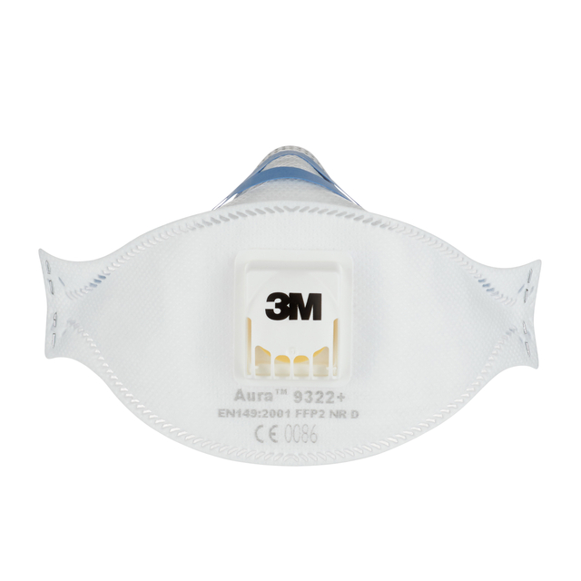 Stofmasker 3M Aura voor schuren 9322+ FFP2 met ventiel 5 stuks