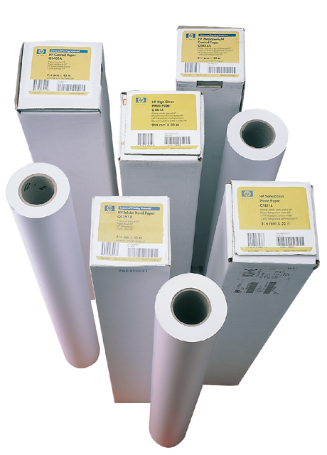 Inkjetpapier HP Q1441A 841mmx45.7m 90gr coated