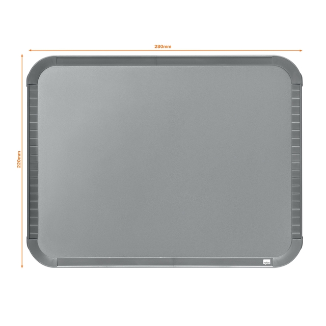 Whiteboard Nobo Slim Line 22x28cm zilver