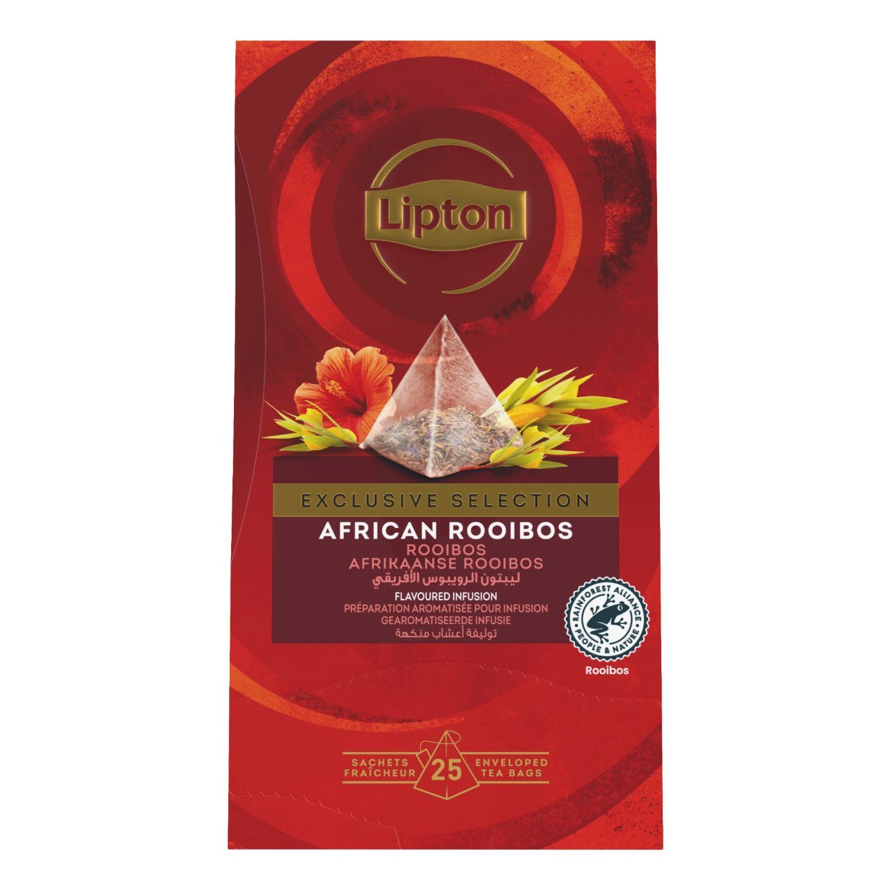 Lipton Afrikaanse rooibos thee 1x 25st.