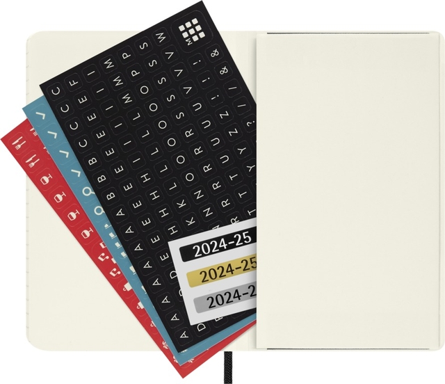 Agenda 2024/2025 Moleskine 18M Planner Weekly 7dagen/1pagina pocket sc black