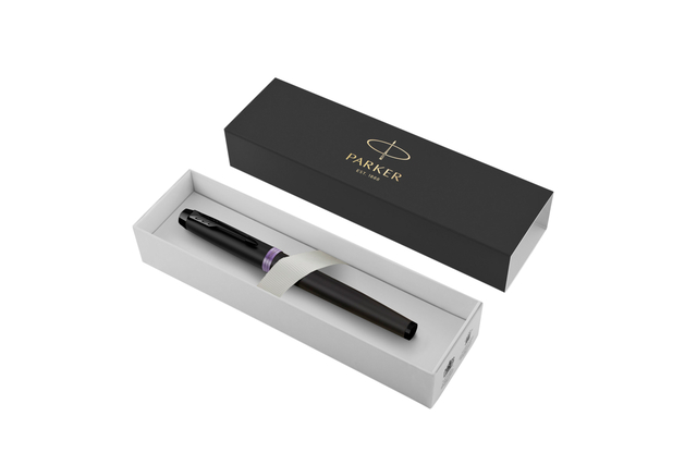 Vulpen Parker IM black purple vibrant ring fijn