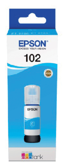 Navulinkt Epson 102 T03R2 blauw