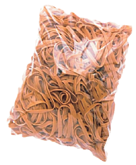 Elastiek Standard Rubber Bands 16 60x1.5mm 1kg 4440 stuks bruin