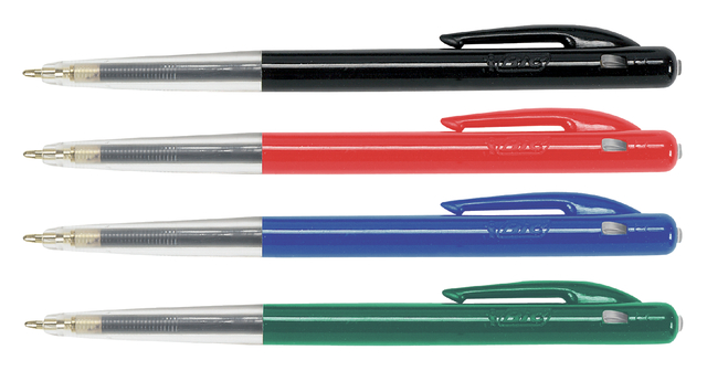 Balpen Bic M10 medium zwart