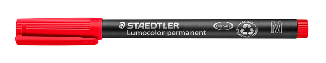 Viltstift Staedtler Lumocolor 317 permanent M rood