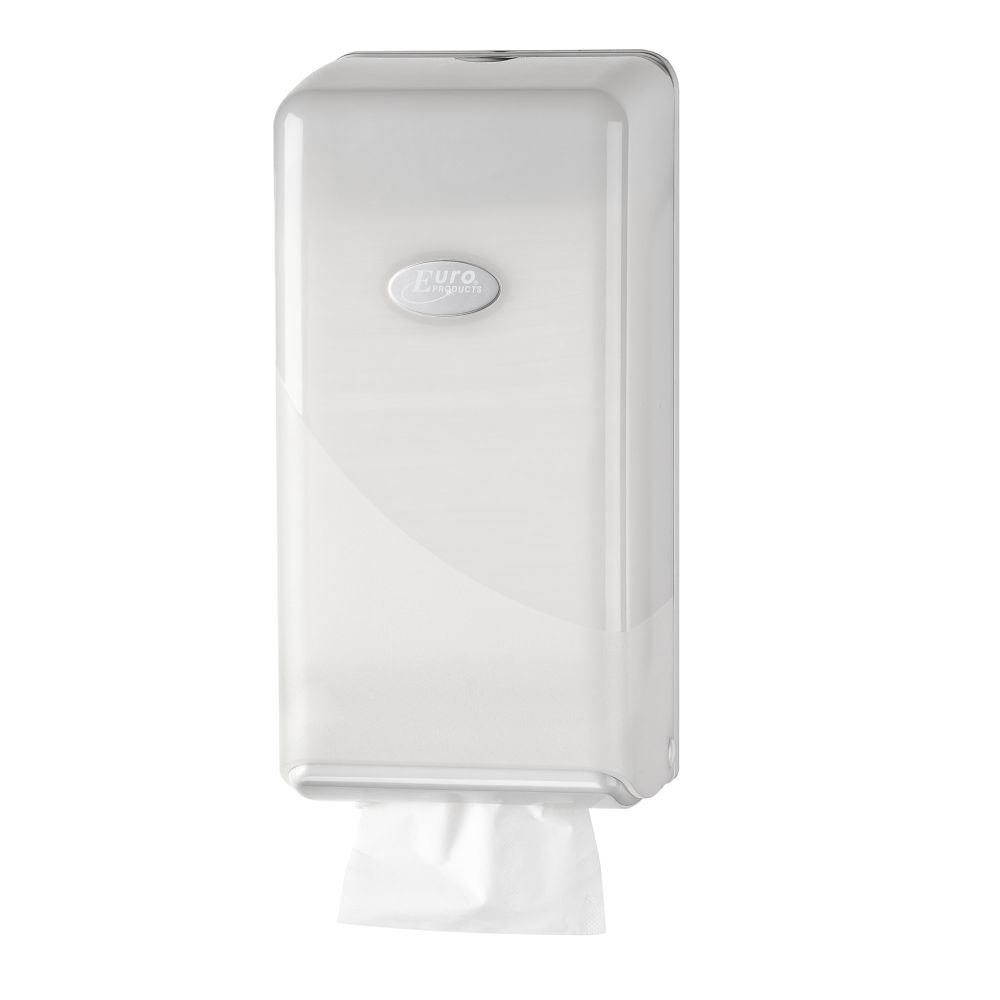 Pearl White Toiletpapier Dispenser Bulkpack Wit per stuk