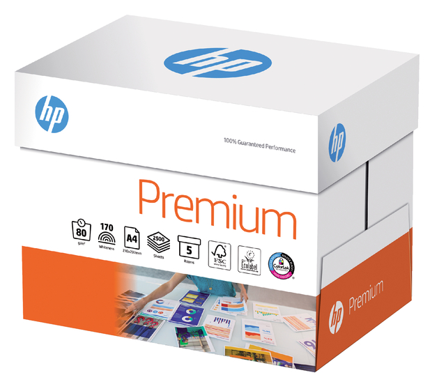 Kopieerpapier HP Premium A4 80gr wit 500 vel