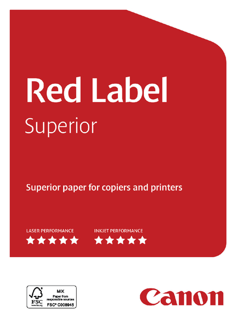 Kopieerpapier Canon Red Label Superior A4 80gr wit 500 vel