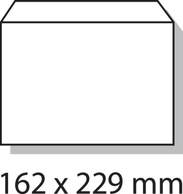 Envelop Quantore bank C5 162x229mm zelfklevend wit 500 stuks