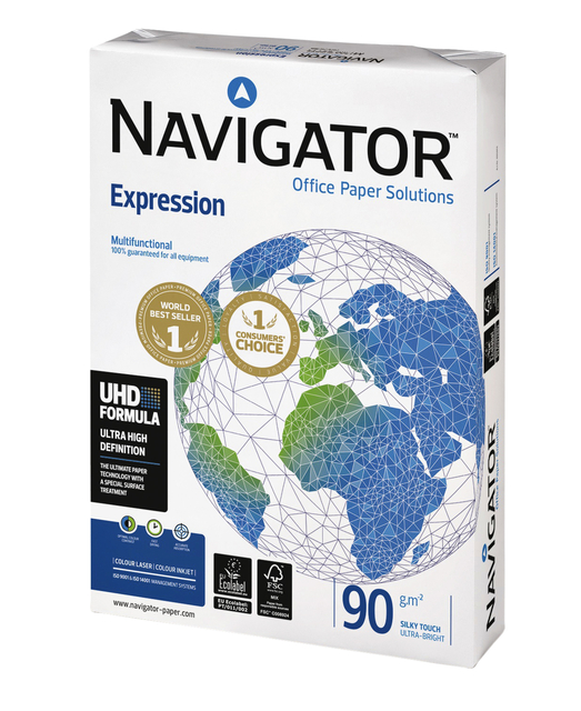 Kopieerpapier Navigator Expression A4 90gr wit 500 vel