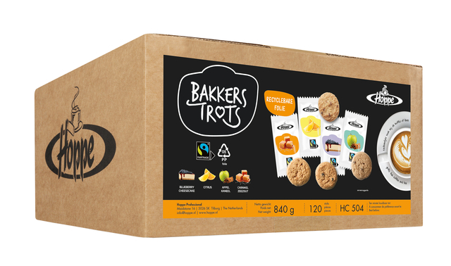 Koekjes Hoppe Bakkers Trots fairtrade koekjesmix 120 stuks