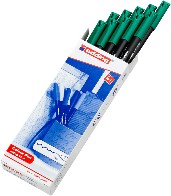 Fineliner edding 1200 004 fijn groen