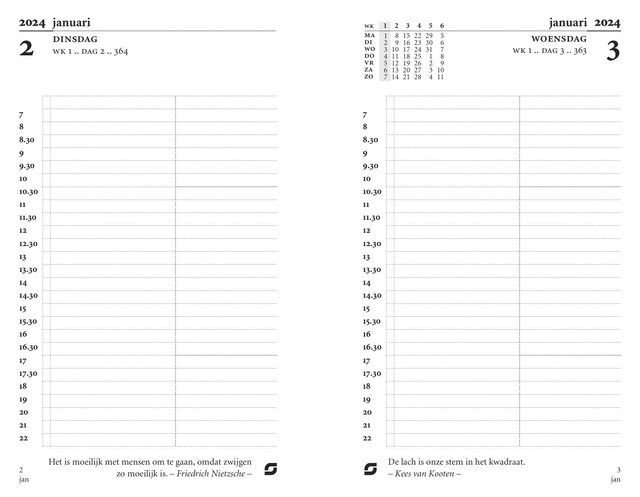 Agendavulling 2025 Succes Mini 1dag/1pagina