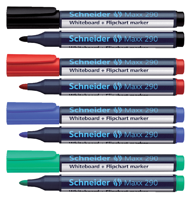 Viltstift Schneider Maxx 290 whiteboard rond 2-3mm blauw