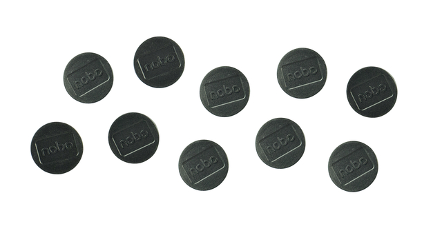 Magneet Nobo 38mm 2500gr zwart 10 stuks