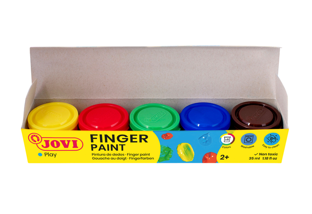 Vingerverf Jovi 35ml assorti set à 5 potjes