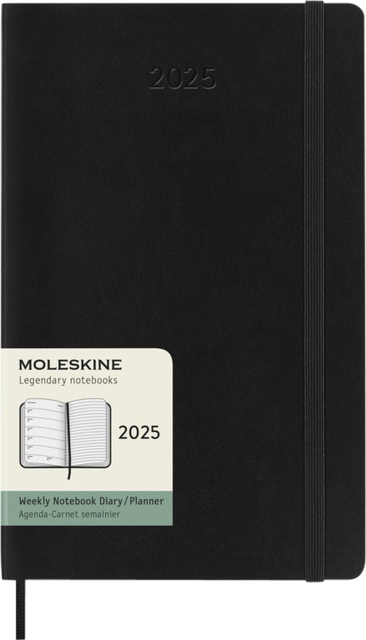 Agenda 2025 Moleskine 12M Planner Weekly 7dagen/1pagina large sc black