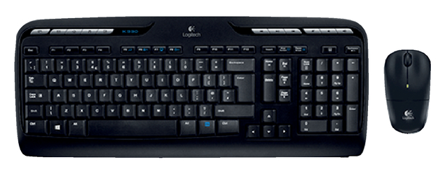 Toetsenbord Logitech MK330 Qwerty +muis zwart