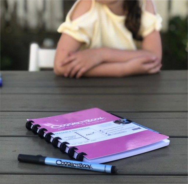 Notitieboek Correctbook A5 lijn 40blz blossom pink