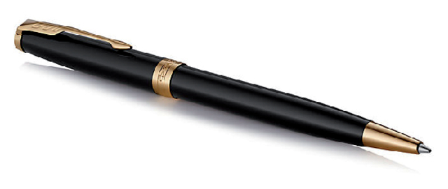 Balpen Parker Sonnet black lacquer GT medium