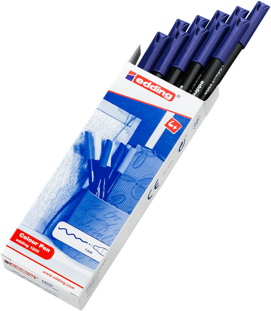 Fineliner edding 1200 003 fijn blauw