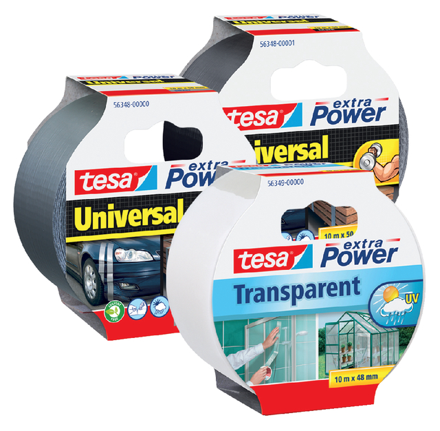 Duct tape tesa® extra Power Universal 10mx50mm grijs