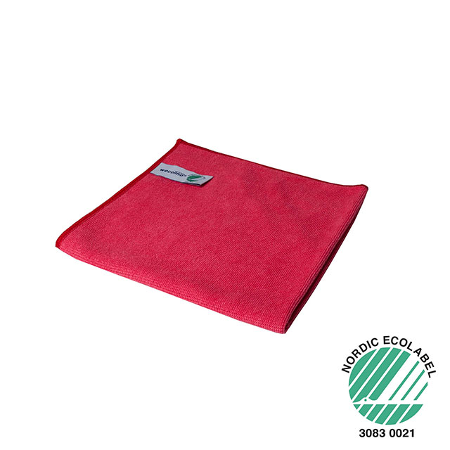 Wecoline Microvezeldoek 40x40cm Nordic Rood per 10 stuks