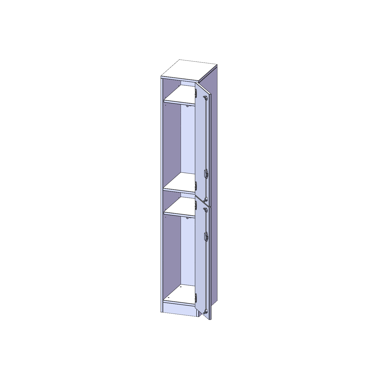 Lockerkast, 5 maphoogtes - Serie evo180