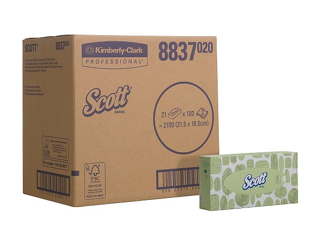 Kimberly Clark Scott Facial Tissues 2lgs Wit 21x100 vel