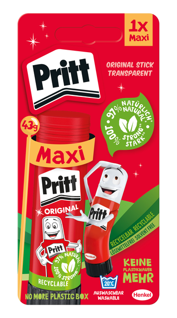 Lijmstift Pritt Stick Original  43gr op blister