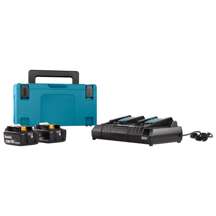 Makita Startset 2 x accu 18V 6Ah en snellader