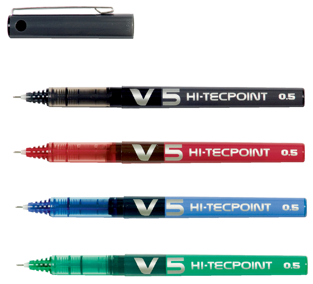 Rollerpen PILOT Hi-Tecpoint V5 fijn groen