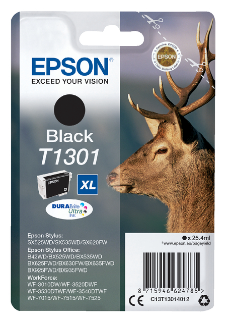 Inktcartridge Epson T1301 zwart