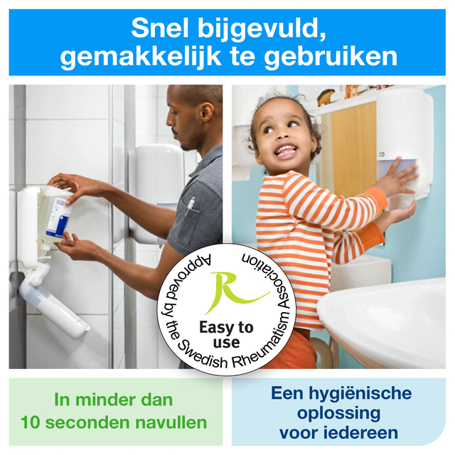 Handzeep Tork S1  vloeibaar extra hygiënisch ongeparfumeerd 1000ml 420810