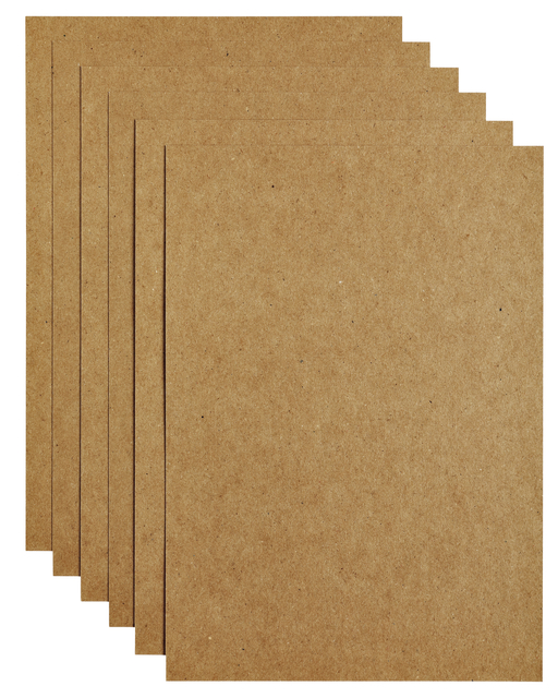 Kopieerpapier Papicolor A4 220gr 6 vel kraft bruin