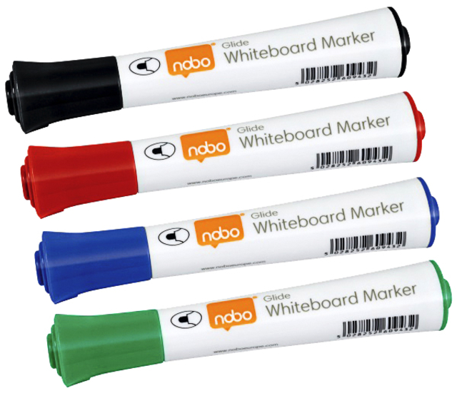 Viltstift Nobo whiteboard Glide assorti 10st | Q1401555