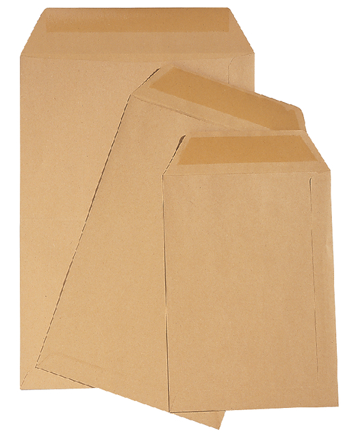 Envelop Quantore akte C5 162x229mm bruinkraft 90g/m² 500 stuks