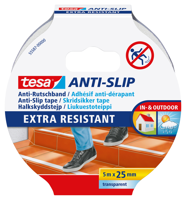 Anti-slip tape tesa® 5mx25mm transparant