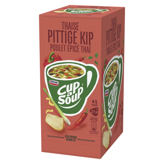 Cup-a-Soup Unox Thaise pittige kip 21x175ml