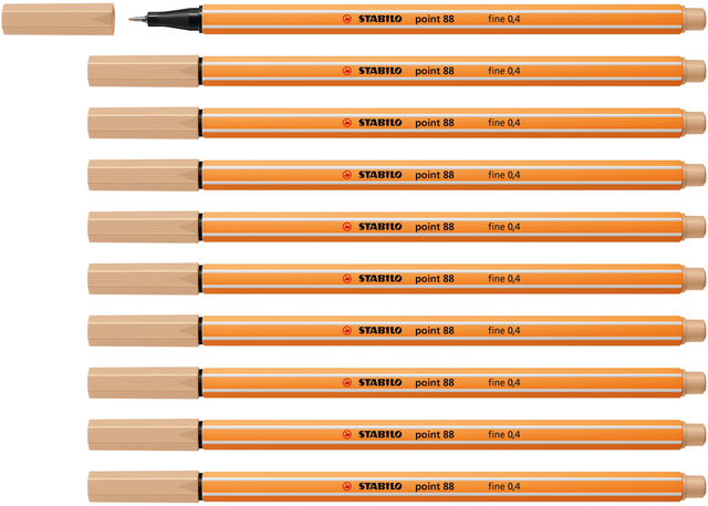 Fineliner STABILO point 88/86 fijn nude