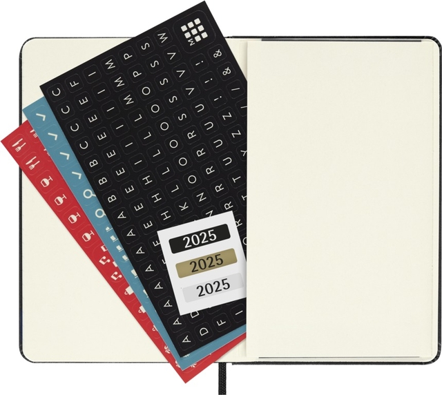 Agenda 2025 Moleskine 12M Planner Weekly 7dagen/2pagina's pocket hc black